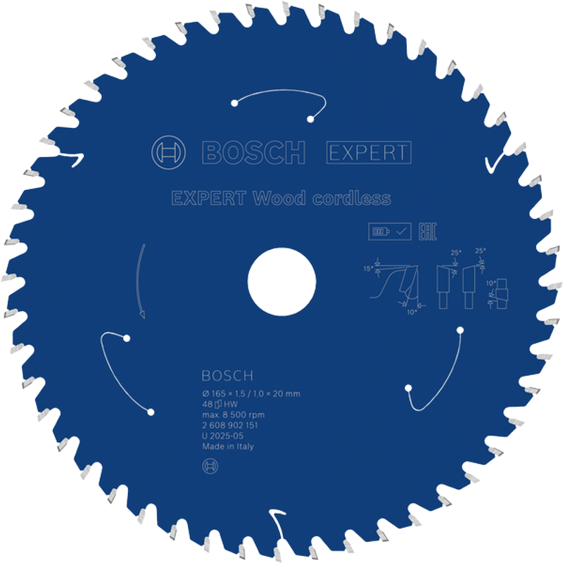 Bosch EXPERT Wood Cirkelsågklinga 165x1,5/1x20mm 48T