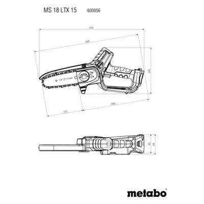 Metabo MS 18 LTX 15 Grensåg 18V 4"