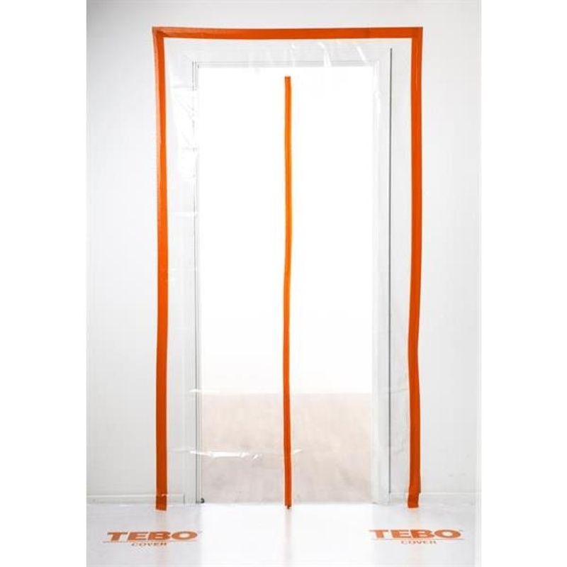 TEBO Cover Dammdörr Blixtlås "I" Plast 220x120cm