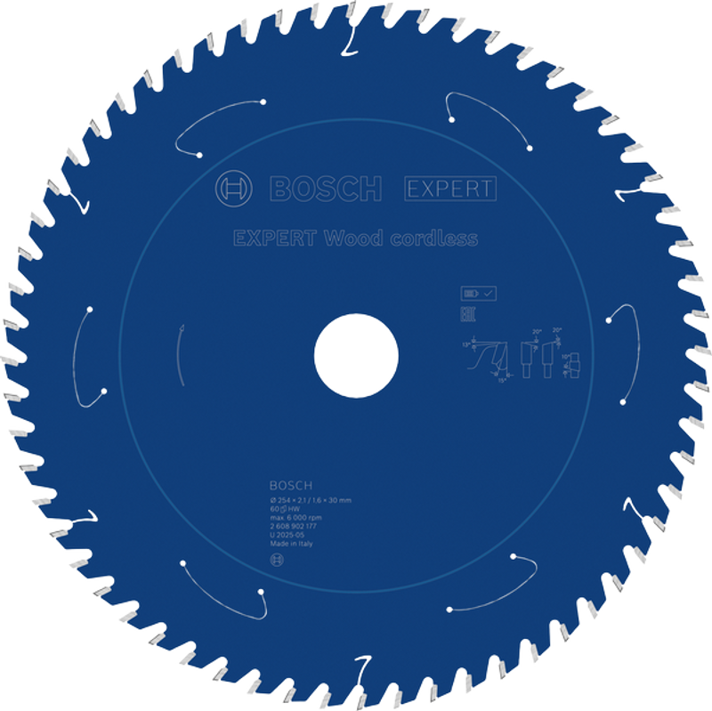 Bosch EXPERT Wood Sågklinga 254x2,1/1,6x30mm 60T