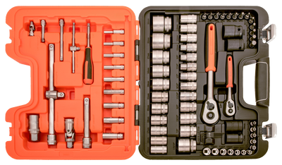 Bahco S800 Hylsnyckelsats 1/4" & 1/2" 77 delar