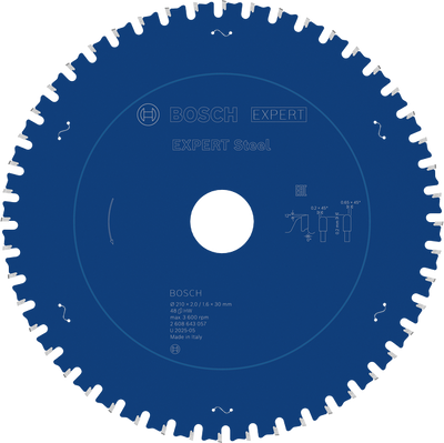 Bosch EXPERT Steel Cirkelsågklinga 210x2/1,6x30mm 48T