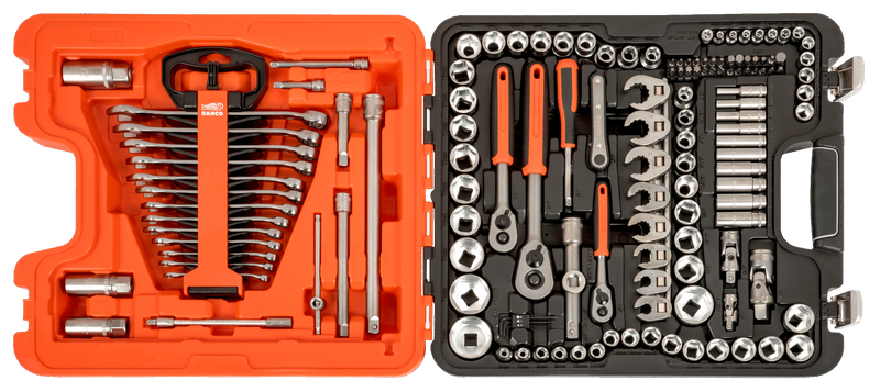 Bahco S138 Hylsnyckelsats 1/4, 3/8, 1/2, 138 delar