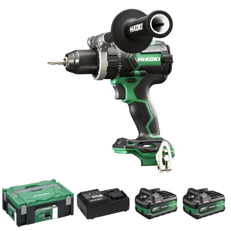 HiKOKI DS36DC Borrskruvdragare 36V (2x2,5Ah)