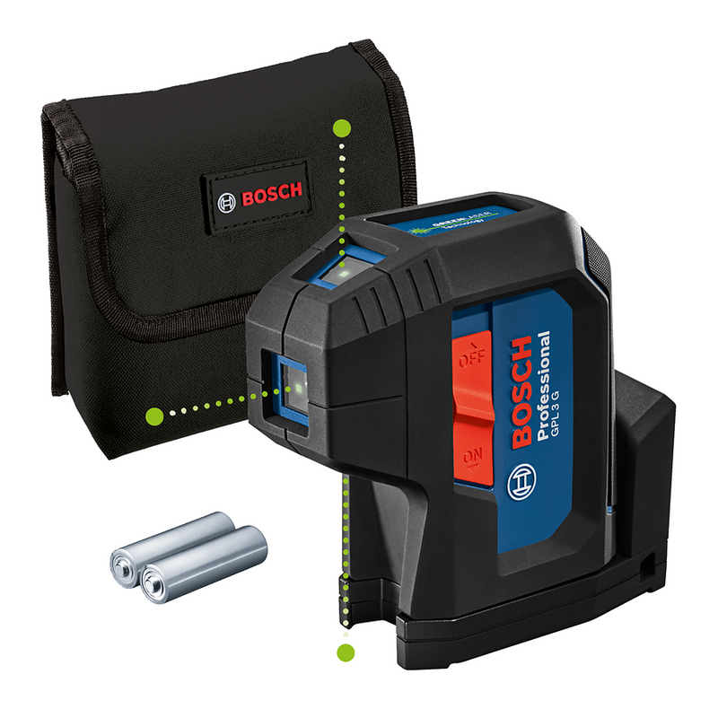 Bosch GPL 3 G Punktlaser 3-Punkt Grön