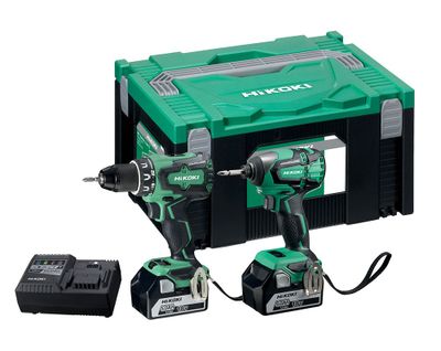 HiKOKI KC18DBSL(S) Verktygspaket 18V (2x5,0Ah)