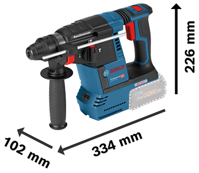 Bosch (GSR/GWS/GBH) Verktygspaket 18V (1x5,0Ah 1x5,5Ah)