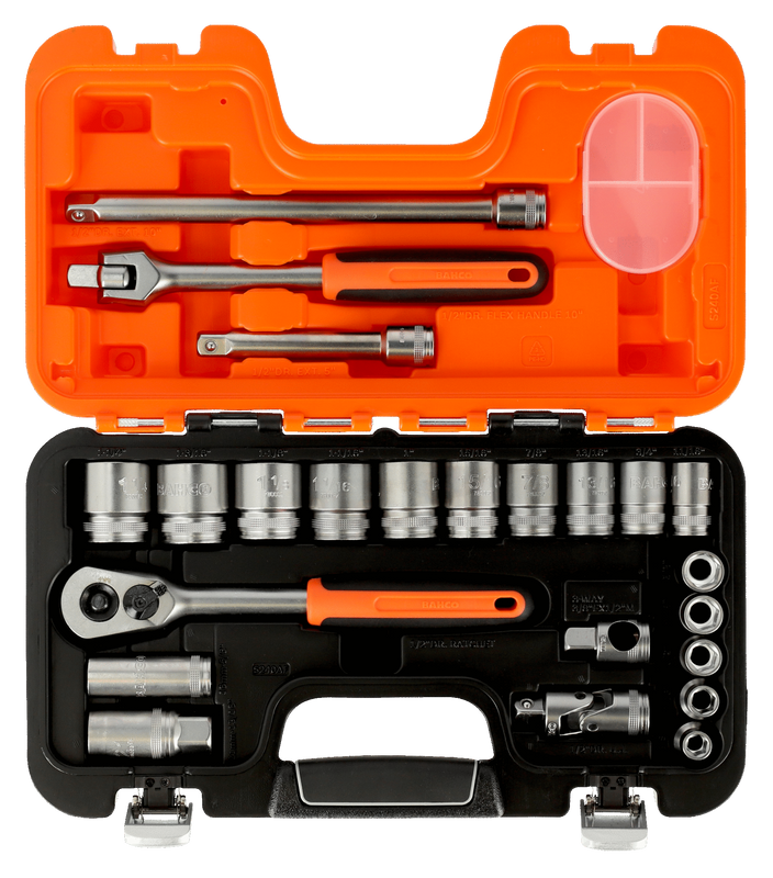 Bahco S240AF Hylsnyckelsats 1/2" Tum 24 delar