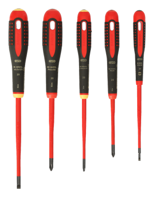 Bahco BE-9881SL Skruvmejselsats Ergo 5 delar 1000V