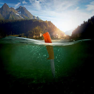 Bahco 1446-FLOAT Räddningskniv Flytande m. Hölster