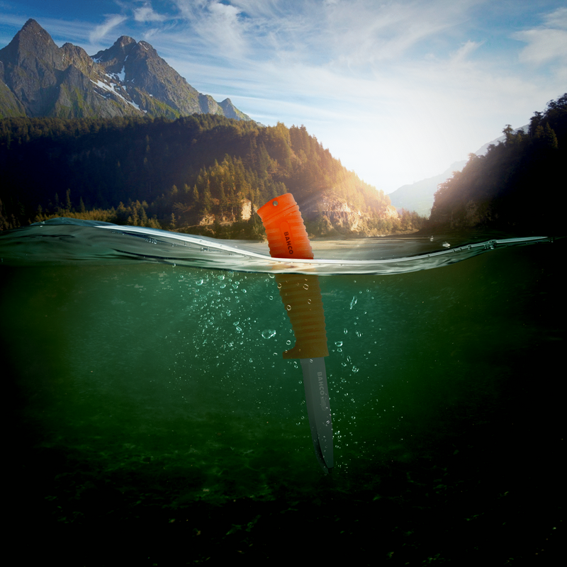 Bahco 1446-FLOAT Räddningskniv Flytande m. Hölster
