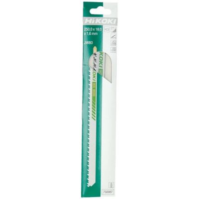HiKOKI JW80 Sticksågsblad Trä 250x16mm (6TPI) 3st