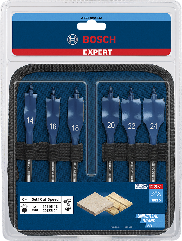 Bosch EXPERT Self Cut Speed flatfräsborrsats 6 delar