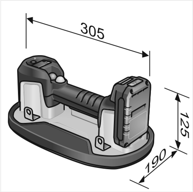 FLEX VLP18.0 C Grabo Vakuumlyft 18V (2x2,5Ah)