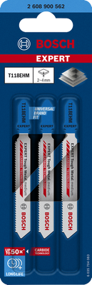 Bosch EXPERT Tough Metal medium Sticksågblad T118EHM 3st
