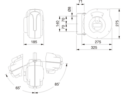Bahco BLCR230SC Kabelvinda 15m
