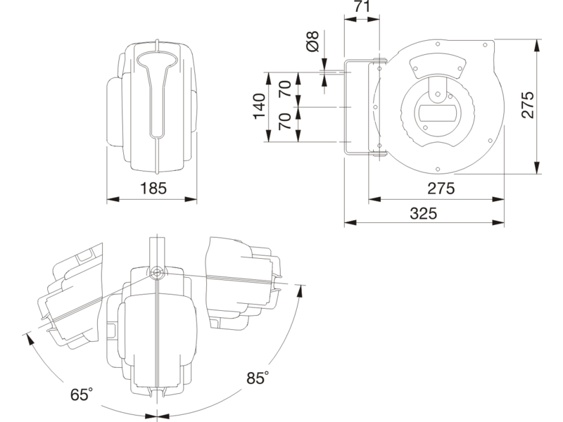 Bahco BLCR230SC Kabelvinda 15m