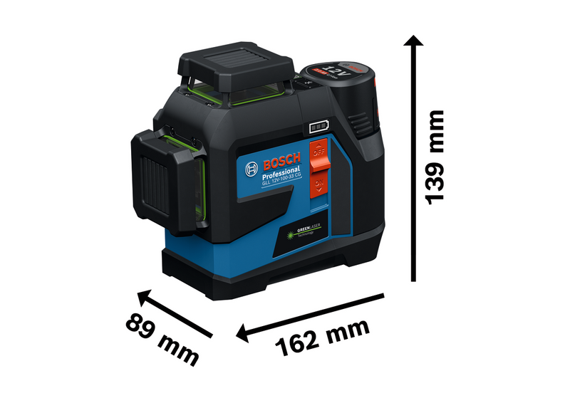 Bosch GLL 12V-100-33 CG 360 Laser Grön 12V (1x2,0Ah)