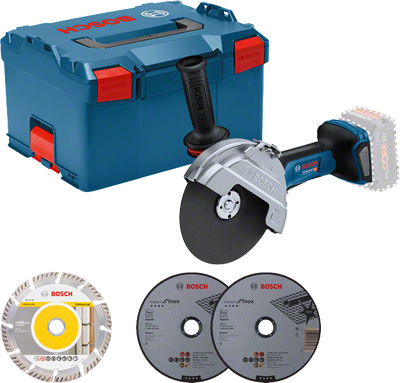 Bosch GWS 18V-180 P Vinkelslip 180mm 18V L-BOXX