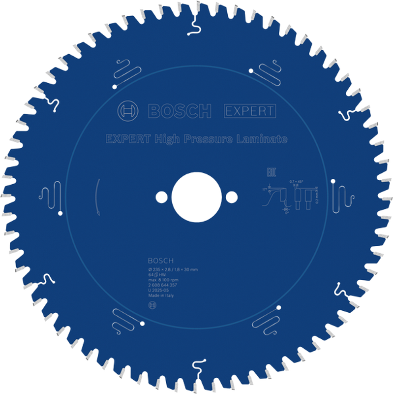 Bosch EXPERT High Pressure Laminate Cirkelsågklinga 235x2,8/1,8x30mm 64T