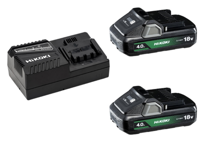HiKOKI Laddpaket 18V (2x4,0Ah)