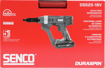 Senco DS525-18V Duraspin Skruvautomat 18V (2x3,0Ah)