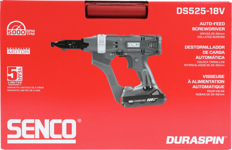 Senco DS525-18V Duraspin Skruvautomat 18V (2x3,0Ah)