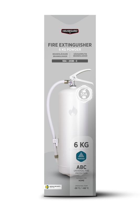 Housegard PE6HR-A Pulversläckare Vit 6kg