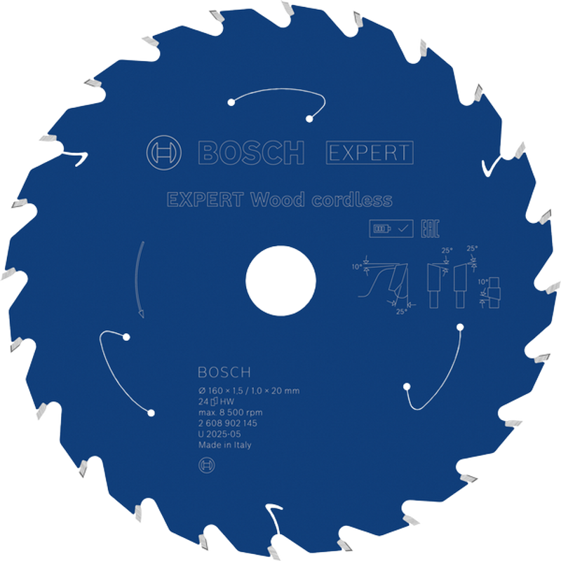 Bosch EXPERT Wood Cirkelsågklinga 160x1,5/1x20mm 24T