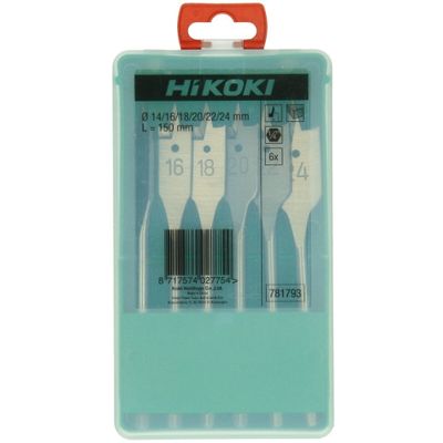 HiKOKI Flatborrset 6 delar