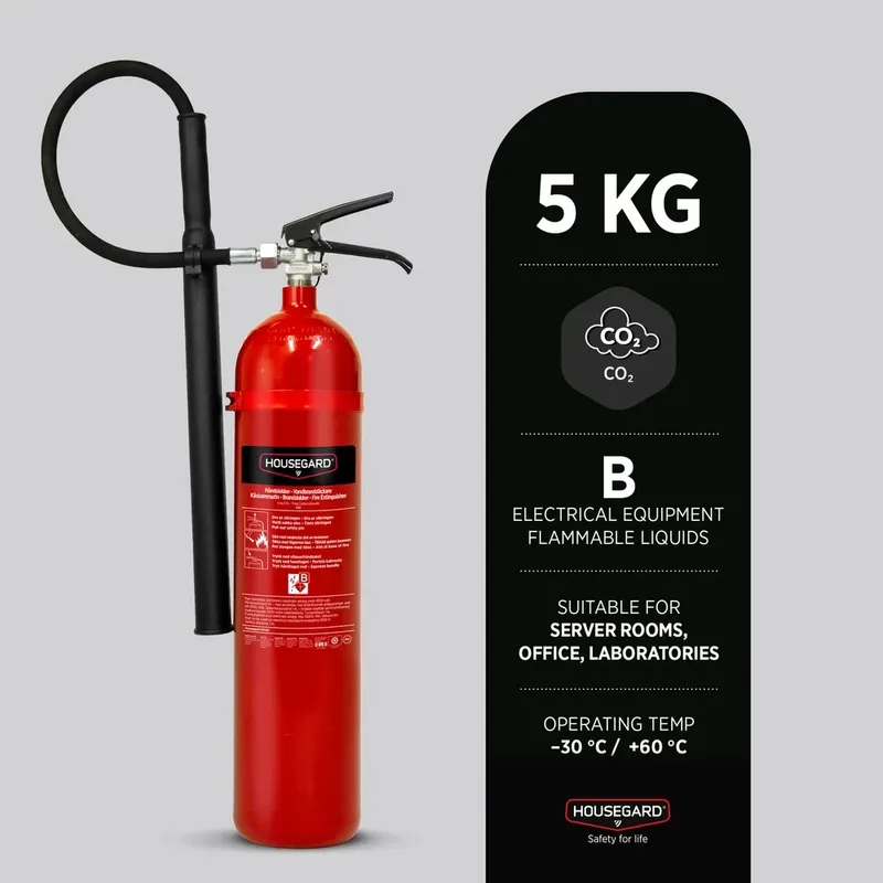 Housegard K5TGX Koldioxidsläckare Röd 5kg