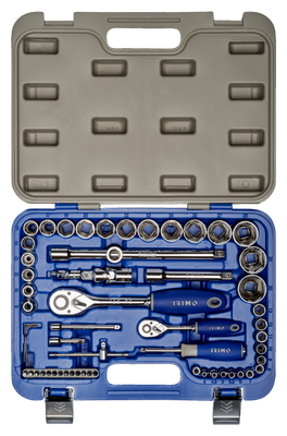 IRIMO Hylsnyckelsats 1/2" & 1/4" 58 delar