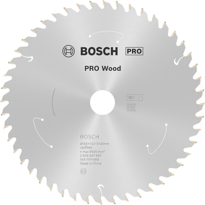 Bosch PRO Wood Cirkelsågklinga 165x1,5x20mm 48T