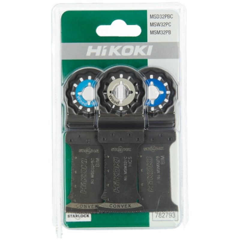 HiKOKI Multiverktygblad Set 3st Starlock