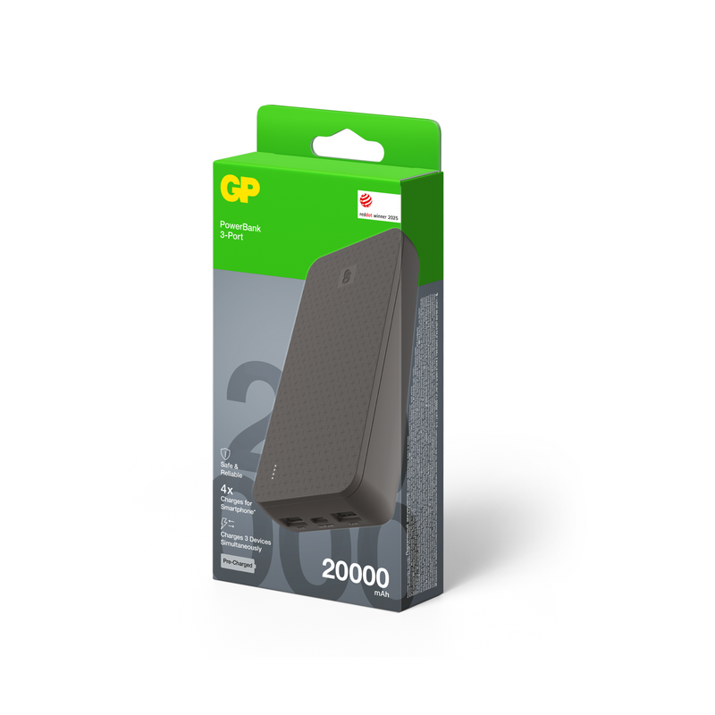GP Powerbank Plus 20000mAh Black
