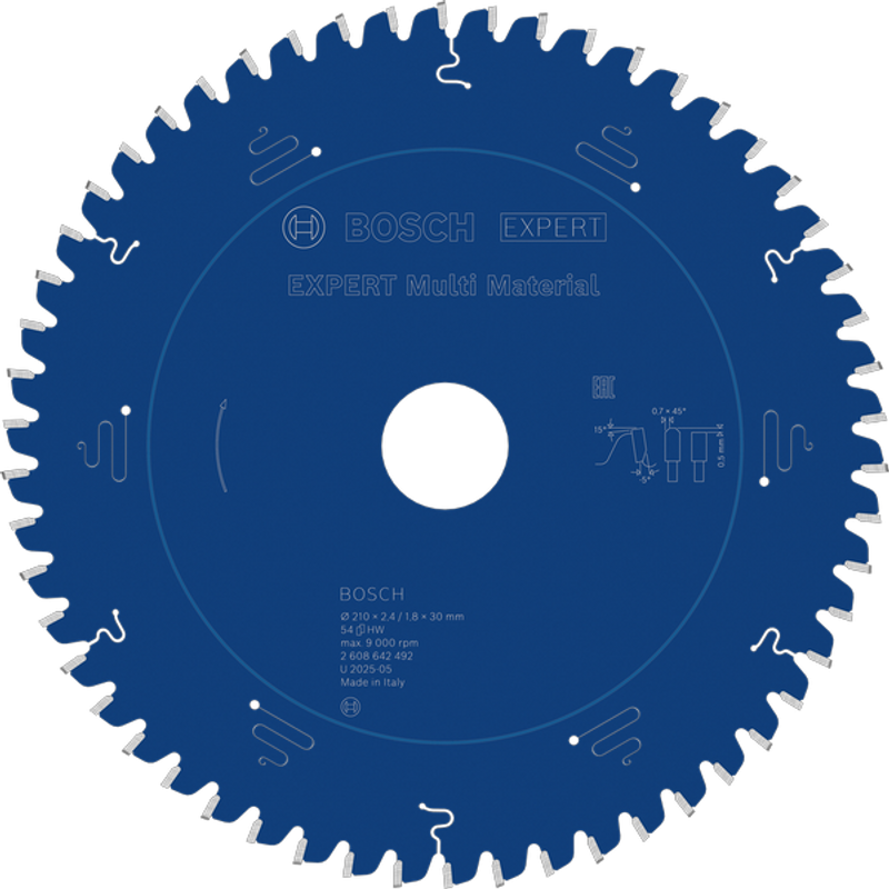 Bosch EXPERT Multi Material Sågklinga 210x2,4/1,8x30mm 54T