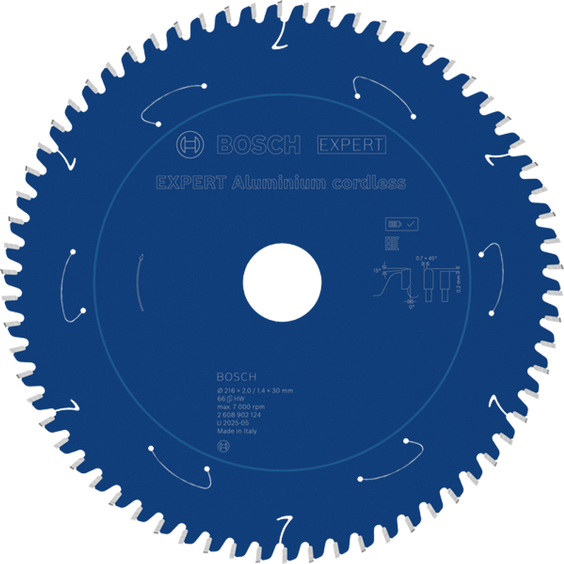 Bosch EXPERT Aluminium Sågklinga 216x2/1,4x30mm 66T