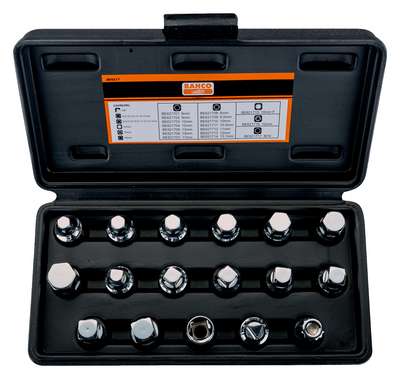 Bahco BE6217 Hylssats till Oljeplugg 3/8" 17 delar
