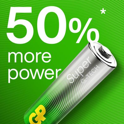 GP Batteries Super Alkaline AA-Batteri G-TECH 4-pack