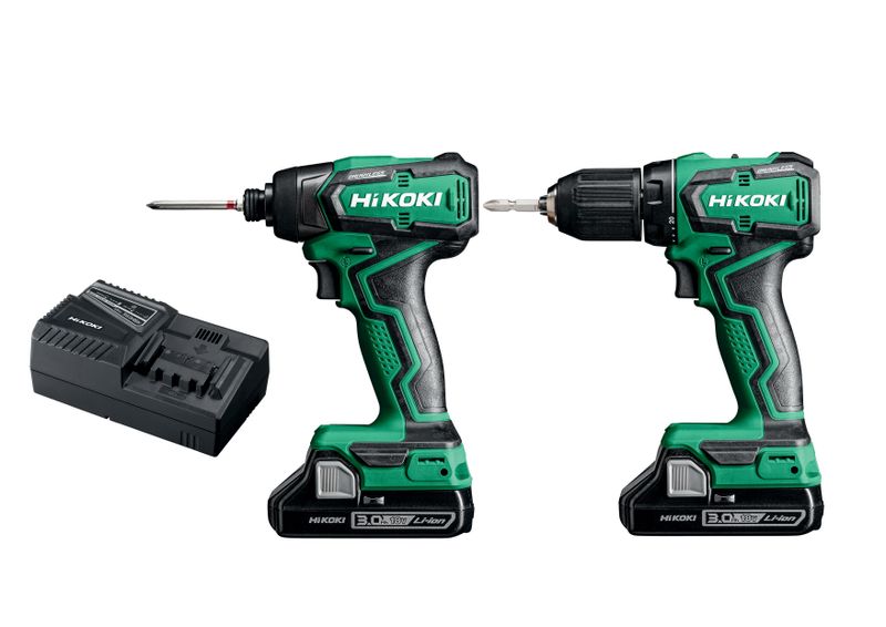 HiKOKI KC18DD Verktygspaket 18V (2x3,0Ah)