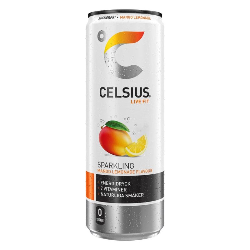 Celsius Mango Lemonade 355ml