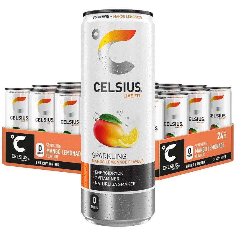 Celsius Mango Lemonade 24x355ml