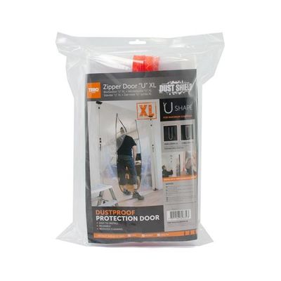 TEBO Cover Dammdörr XL Blixtlås "U" Plast 250x224cm