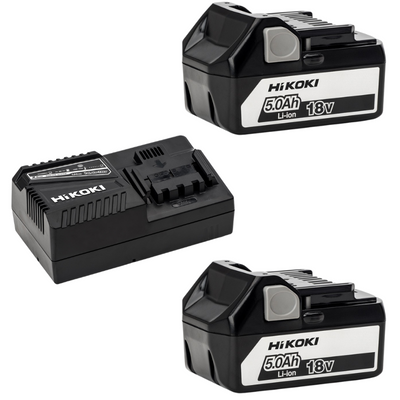 HiKOKI Laddpaket 18V (2x5,0Ah)