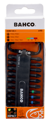 Bahco 66IM/10C Bitsklips Impact 10 delar