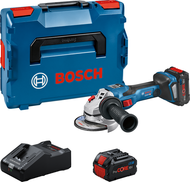 Bosch GWS 18V-15 SC Vinkelslip 125mm 18V (2x8,0Ah)