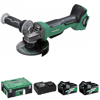 HiKOKI G3613DB Vinkelslip 36V 125MM (2x2,5Ah)