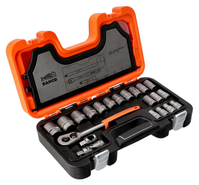 Bahco S240 Hylsnyckelsats 1/2" 24 delar