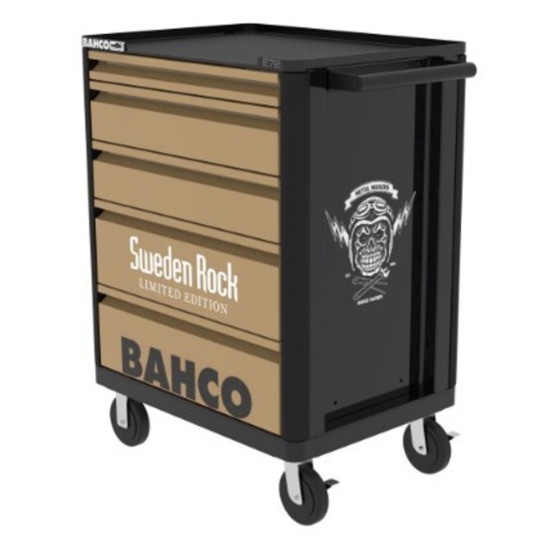 Bahco Verktygsvagn Sweden Rock Edition Med 5 Lådor & 158 Verktyg