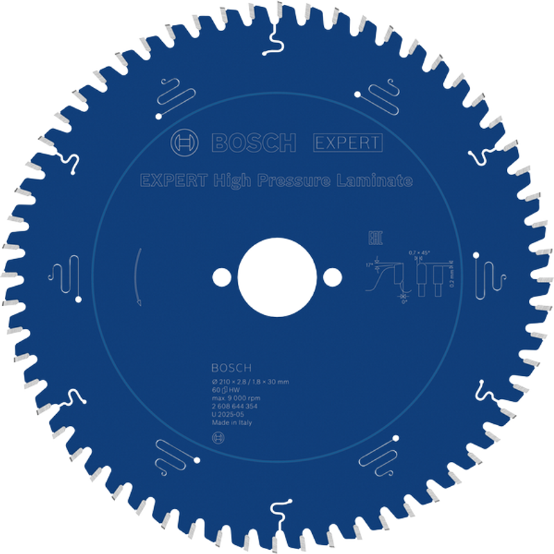 Bosch EXPERT High Pressure Laminate Cirkelsågklinga 210x2,8/1,8x30mm 60T